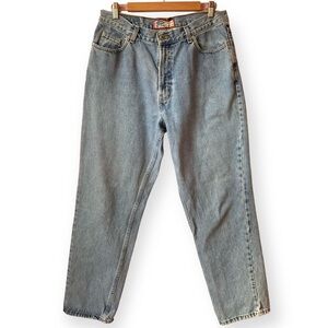 Vintage 90s Old Navy Jeans Light Wash Denim Tapered Leg Size 34” or 33” or 12